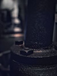 Close-up of machine part