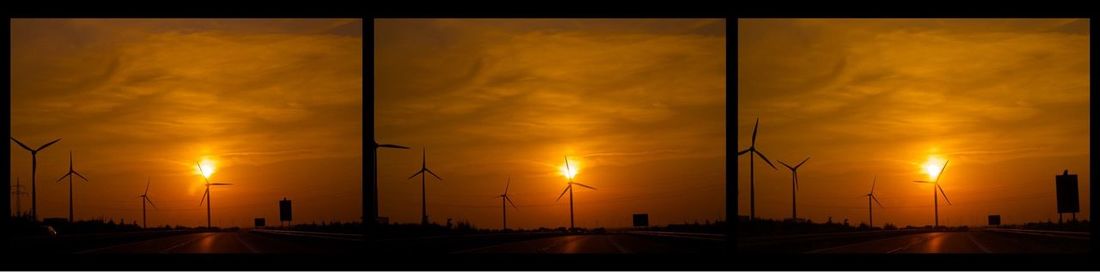 Road at sunset