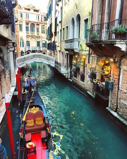 View of canal along buildings