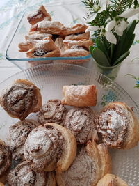 Close-up of food on table