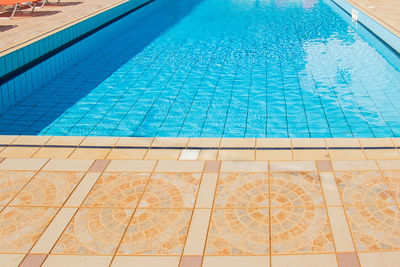 High angle view of swimming pool