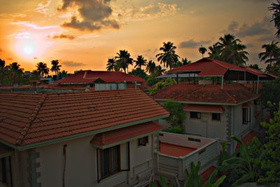 Houses against sky