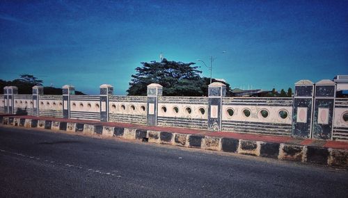 View of building against blue sky
