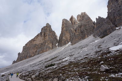 Panoramic view of rocky mountains against sky