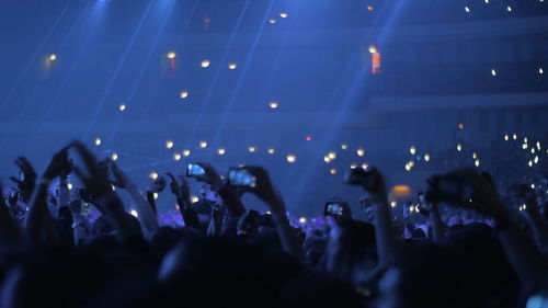 Crowd at music concert