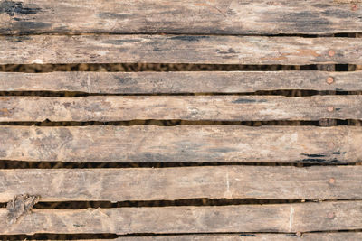 Full frame shot of old wooden planks