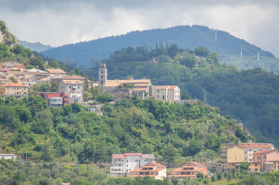 Panoramic view of the village of aiello calabro