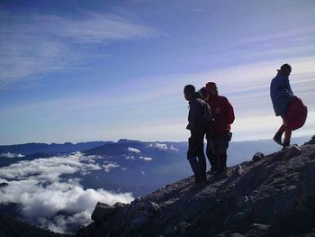 Man standing on mountain