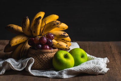 Close-up of fruits on table