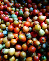 Full frame shot of fruits for sale in market