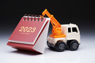 2023 desk calendar and tow truck