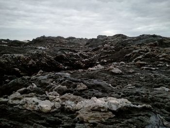 Rock formations against sky