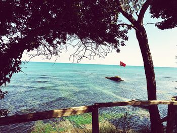 Scenic view of sea against sky