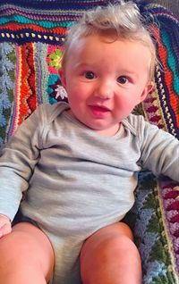 Portrait of cute baby girl