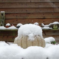 Close-up of ice on snow