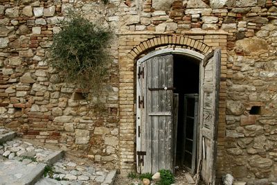 Entrance of building