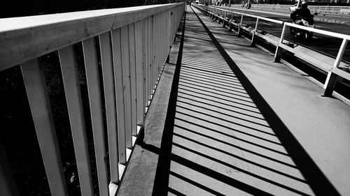 Close-up of railing