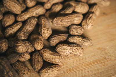 Full frame shot of coffee beans on table