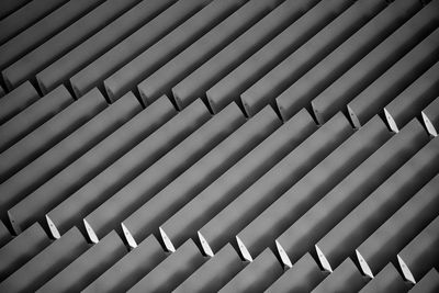 Full frame shot of louvered vents on rooftop