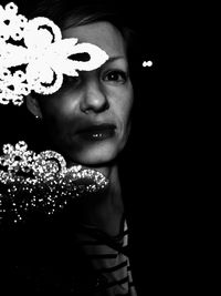 Close-up portrait of woman