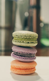 Close-up of dessert on table
