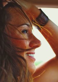 Close-up portrait of young woman