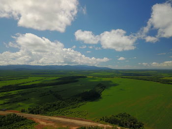 Scenic view of landscape against sky