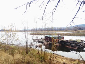 View of lake against sky