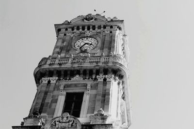 Low angle view of clock tower