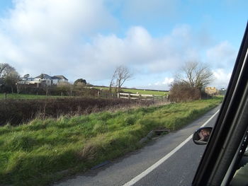 Road passing through landscape