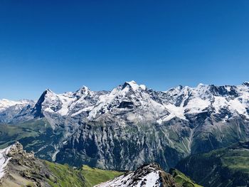 Premium view on eiger, mönch and jungfrau