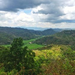 High angle view of landscape