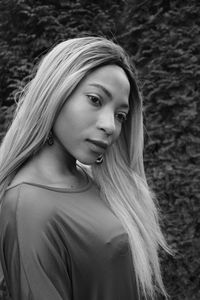 Portrait of a beautiful young woman