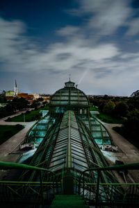 View of park against cloudy sky