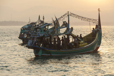 Fishing boat in sea