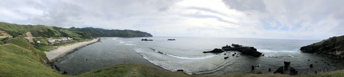 Panoramic view of sea against sky