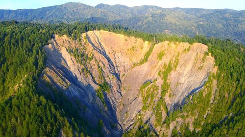 Panoramic view of landscape against mountains