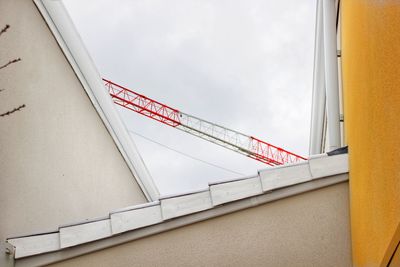 Low angle view of bridge against sky