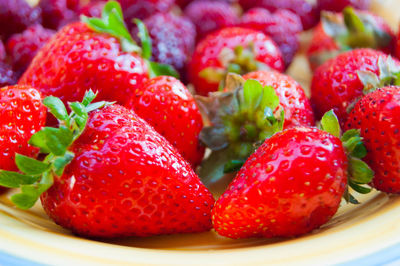 Close-up of strawberries