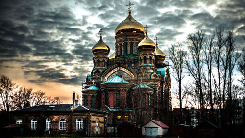 View of cathedral against cloudy sky