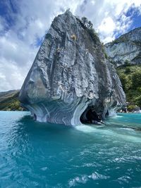 Catedral de mármol lago general carrera patagonia chile 