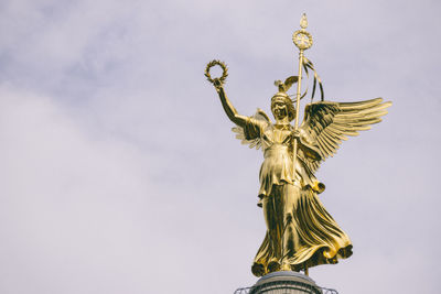 Low angle view of statue