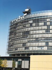 Low angle view of building against clear sky