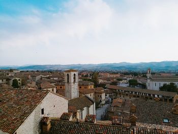 High angle view of cityscape