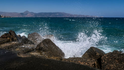 Scenic view of sea against sky