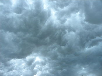 Low angle view of cloudy sky