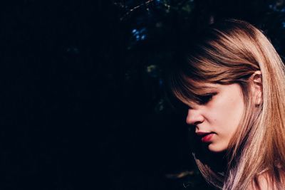 Portrait of young woman