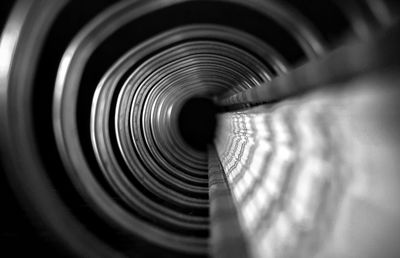 Close-up of spiral staircase