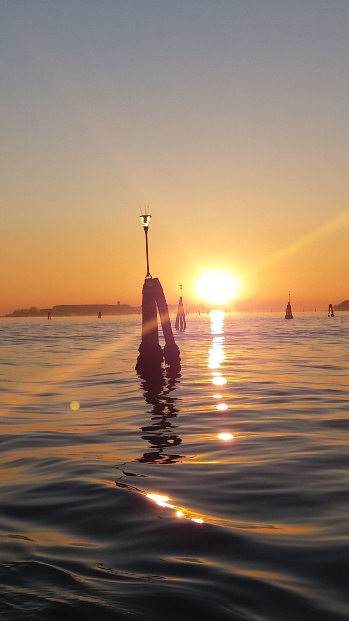 Water Sea Nautical Vessel Sunset Clear Sky Beach Sun Sunlight