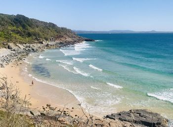Beach scene at noosa national park